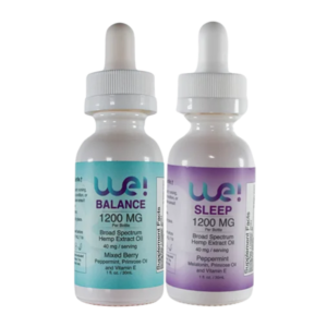 WE! Hemp Balance Oil Drops +  WE! Hemp Sleep Oil Drops